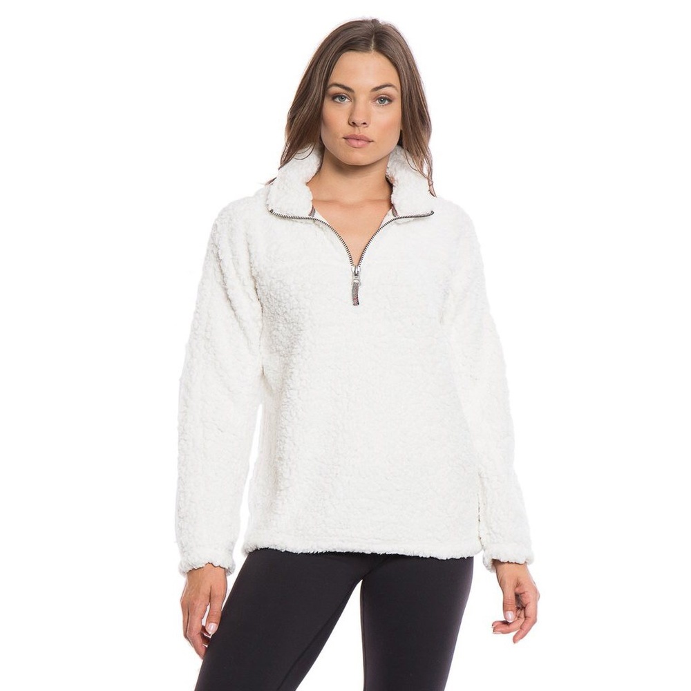 NWT Dylan by True Grit Stadium Ivory Pullover sz M